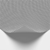 Graue und schwarze Polka Dots Geschenkpapier (Ecke)