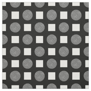 Graue und schwarze Polka-Punkte Stoff