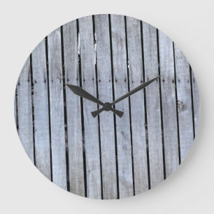 Graue und schwarze Runde (große Wand) Große Wanduhr