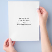 Graue und schwarze Streifen auf Weiß Flyer (Hand)