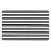 Graue und schwarze Streifen auf Weiß Magnet (Horizontal)