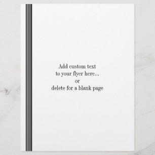 Graue und schwarze Streifen auf weißem Flyer Templ