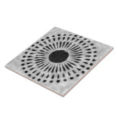 Graue und schwarze Sunburst-Fliesendekorationskuns Fliese (Seite)