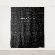 Graue und schwarze Swirl Gothic Wedding