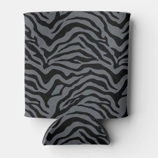 Graue und schwarze Tigerstreifen Dosenkühler (Vorderseite)