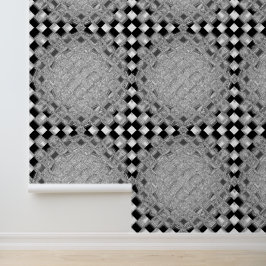 Graue und schwarze und weiße Karton-Quadrate 3D-Da Tapete