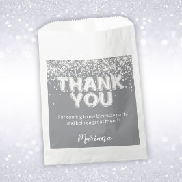 Graue und Silberne Gastgeschenke Geschenktütchen