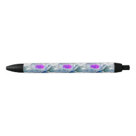 Graue und violette Blumenmuster Kugelschreiber