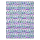 Graue und violette Blumenmuster Tischdecke (Vorderseite)
