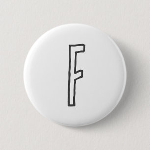 Graue und weiße Anfangsbuchstaben Mit Monogramm Sc Button