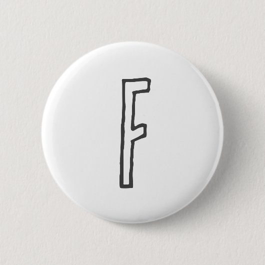 Graue und weiße Anfangsbuchstaben Mit Monogramm Sc Button (Vorderseite)