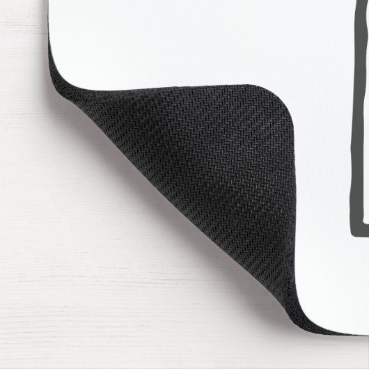 Graue und weiße Anfangsbuchstaben Mit Monogramm Sc Mousepad (Ecke)