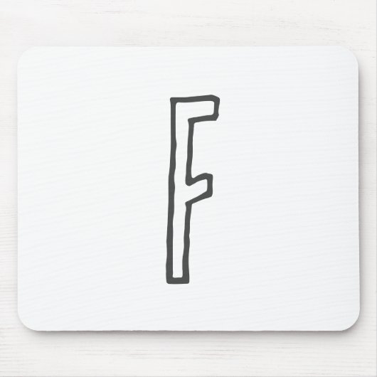 Graue und weiße Anfangsbuchstaben Mit Monogramm Sc Mousepad (Vorne)