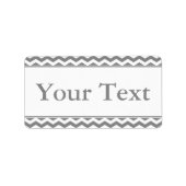 Graue und weiße Aufkleber oder Beschriftung mit be Adressaufkleber (Vorne)