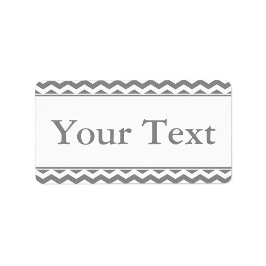 Graue und weiße Aufkleber oder Beschriftung mit be Adressaufkleber (Vorne)
