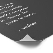 Graue und weiße Auswahl - Druck Poster (Ecke)