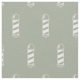 Graue und weiße Barbershop-Pole-Muster Stoff