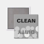 Graue und weiße Bokeh Sauberkeit/Geschirrspüler Magnet (Vorderseite/Rückseite)