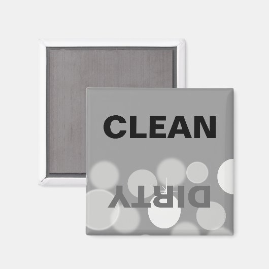 Graue und weiße Bokeh Sauberkeit/Geschirrspüler Magnet (Vorderseite/Rückseite)