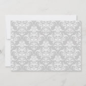 Graue und weiße Damaskus Sip und Einladung sehen (Rückseite)