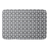 Graue und weiße Designs Badematte (Vorderseite)