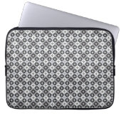 Graue und weiße Designs Laptopschutzhülle (Vorderseite)