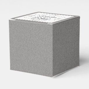Graue und weiße Fil Posh Geschenkbox zur Hochzeit Geschenkschachtel