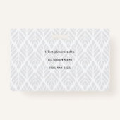 Graue und weiße Foto-ID Ausweis (Rückseite)