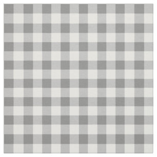Graue und weiße Gingham-Karo-Muster Stoff