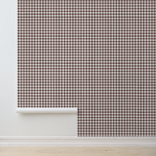 Graue und weiße Gingham-Karos Kariert Tapete