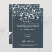 Graue und weiße hangfarbene Leuchtenkarte Begleitkarte (Vorne/Hinten)