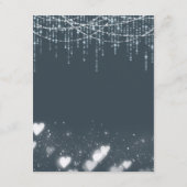 Graue und weiße hangfarbene Leuchtenkarte Begleitkarte (Rückseite)