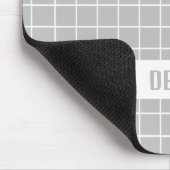 Graue und weiße Kachelblöcke Mousepad (Ecke)