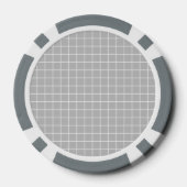 Graue und weiße Kachelblöcke Pokerchips (Rückseite)
