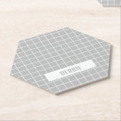 Graue und weiße Kachelblöcke Untersetzer (angewinkelt)