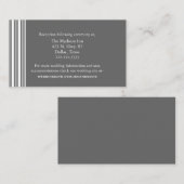 Graue und weiße Kapselkarten Begleitkarte (Vorne/Hinten)