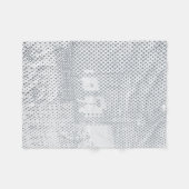 Graue und weiße, karierte Spinnstoffe Fleecedecke (Vorderseite (Horizontal))