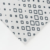 Graue und weiße, karierte Spinnstoffe Fleecedecke (Ecke)