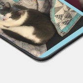 Graue und weiße Katze Schreibtischunterlage (Ecke)