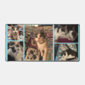 Graue und weiße Katze Schreibtischunterlage (Vorderseite)