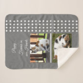 Graue und weiße Katze zur Erinnerung an Haustiere Sherpadecke (Vorderseite (Horizontal))