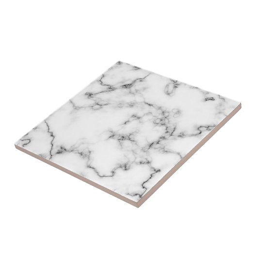 Graue und weiße Marmorfarbe Fliese (Seite)