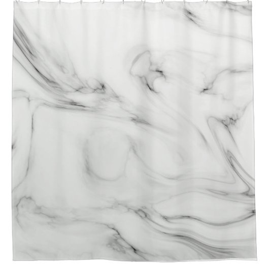 Graue und weiße Marmorgeode Duschvorhang (Vorderseite)