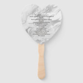 Graue und weiße Marmorplatte Fächer (Vorderseite)