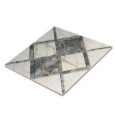 Graue und weiße Marmorplatte Wiederholbare Keramik Fliese (Seite)