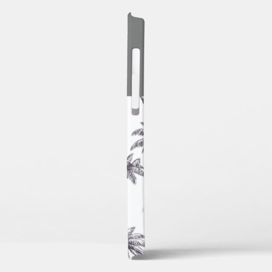 Graue und weiße Palme Case-Mate iPhone Hülle (Rückseite / Links)