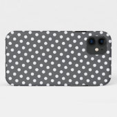 Graue und weiße Polka Dot Pattern iPhone 5 Fall Case-Mate iPhone Hülle (Rückseite (Horizontal))