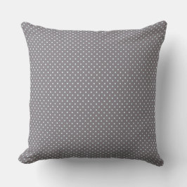 Graue und weiße Polka Dots Kissen Kissen