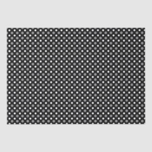 Graue und weiße Polka Dots Seidenpapier