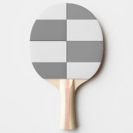 Graue und weiße Schachbretter Tischtennis Schläger